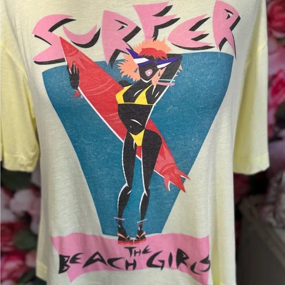 Love Moschino Surfer Girl Neon Tee - Picture 2 of 7